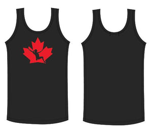 Black Tank Top with Red Female logo
